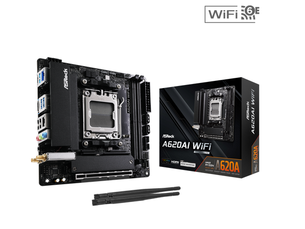 ASRock A620AI WiFi AM5 AMD A620A Mini ITX Motherboard