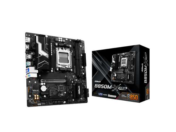 ASRock B850M-X R2.0 AM5 Micro-ATX Motherboard: AMD Ryzen 9000/8000/7000 Ready |