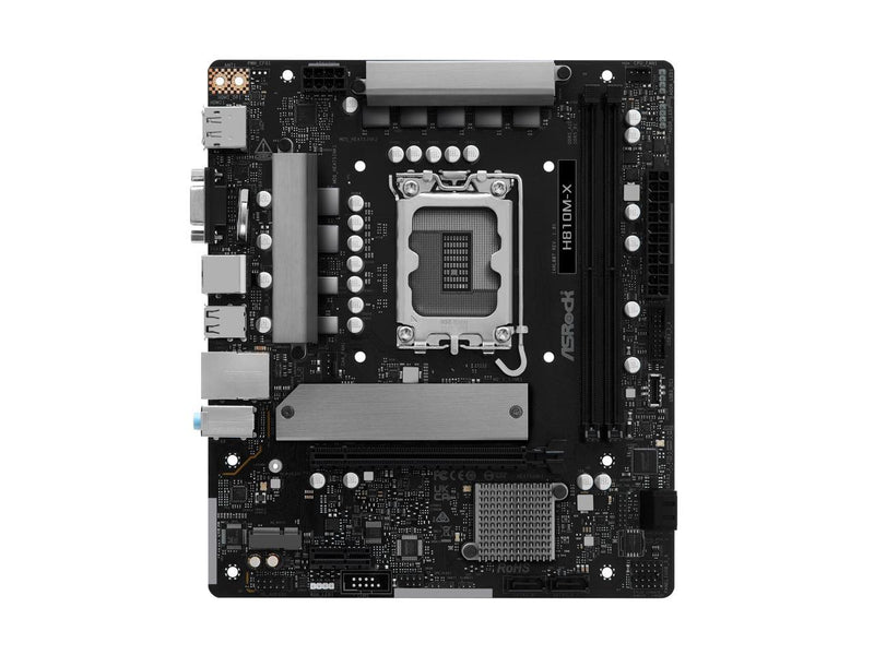ASRock H810M-X LGA 1851 Intel H810 Micro ATX Motherboard