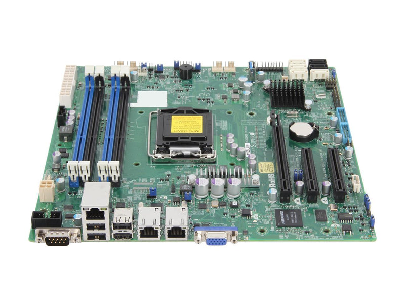 Supermicro Ultra ATX DDR3 1600 LGA 1150 Motherboard X10SLM-F-O