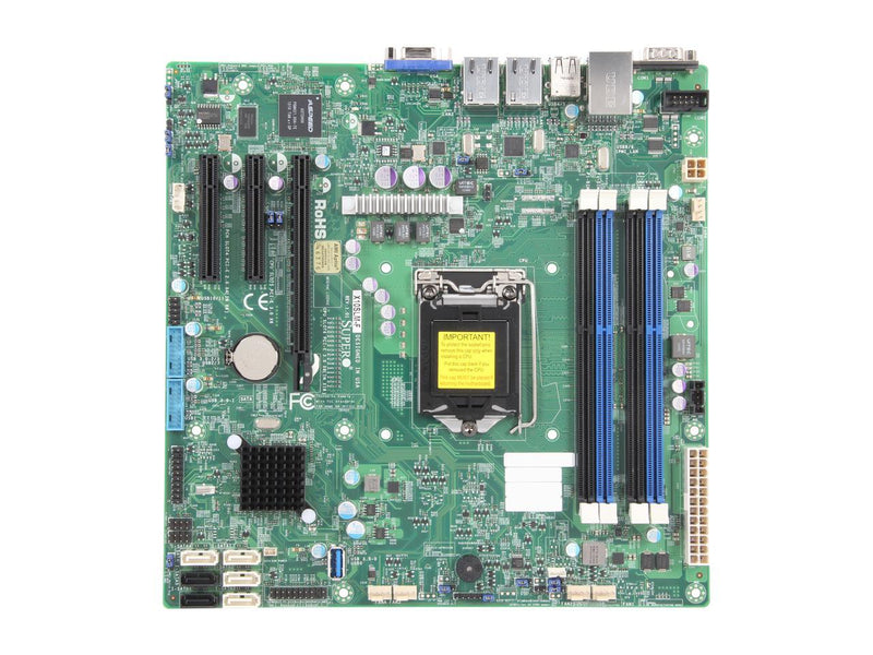 Supermicro Ultra ATX DDR3 1600 LGA 1150 Motherboard X10SLM-F-O