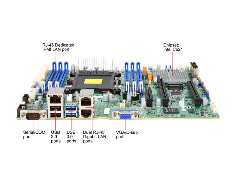 SUPERMICRO MBD-X11SPM-F-O Micro ATX Server Motherboard LGA 3647 Intel C621