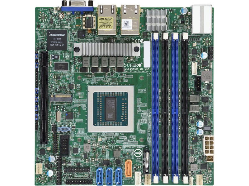 SuperMicro M11SDV-4C-LN4F Mini-ITX Motherboard with EPYC 3151 SoC Processor