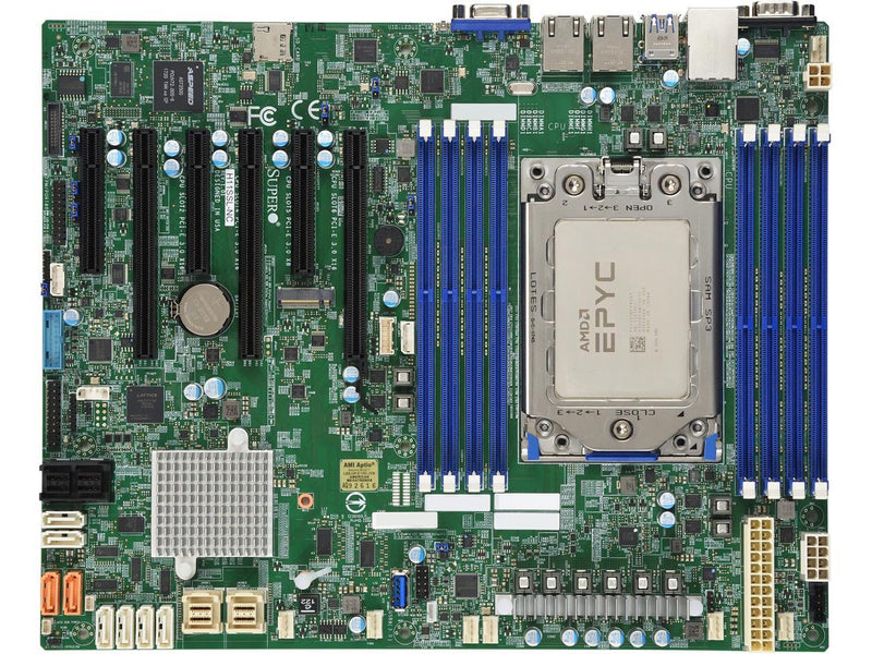 SUPERMICRO MBD-H11SSL-NC Mainboard, Factory Installed with AMD EPYC Rome 64