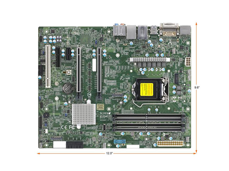 SUPERMICRO MBD-X12SAE ATX Server Motherboard LGA 1200 Intel W480