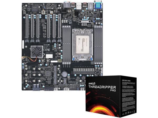 Supermicro AMD Motherboard/CPU Bundle - M12SWA-TF Workstation Motherboard