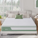 NOVILLA MATTRESS QUEEN 12 INCH 5-ZONE HYBRID MATTRESS MEMORY FOAM GREEN - Like New