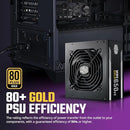 Cooler Master HAF 500 High airflow mid-tower ATX case, Power Supply, Fan - Black - Like New