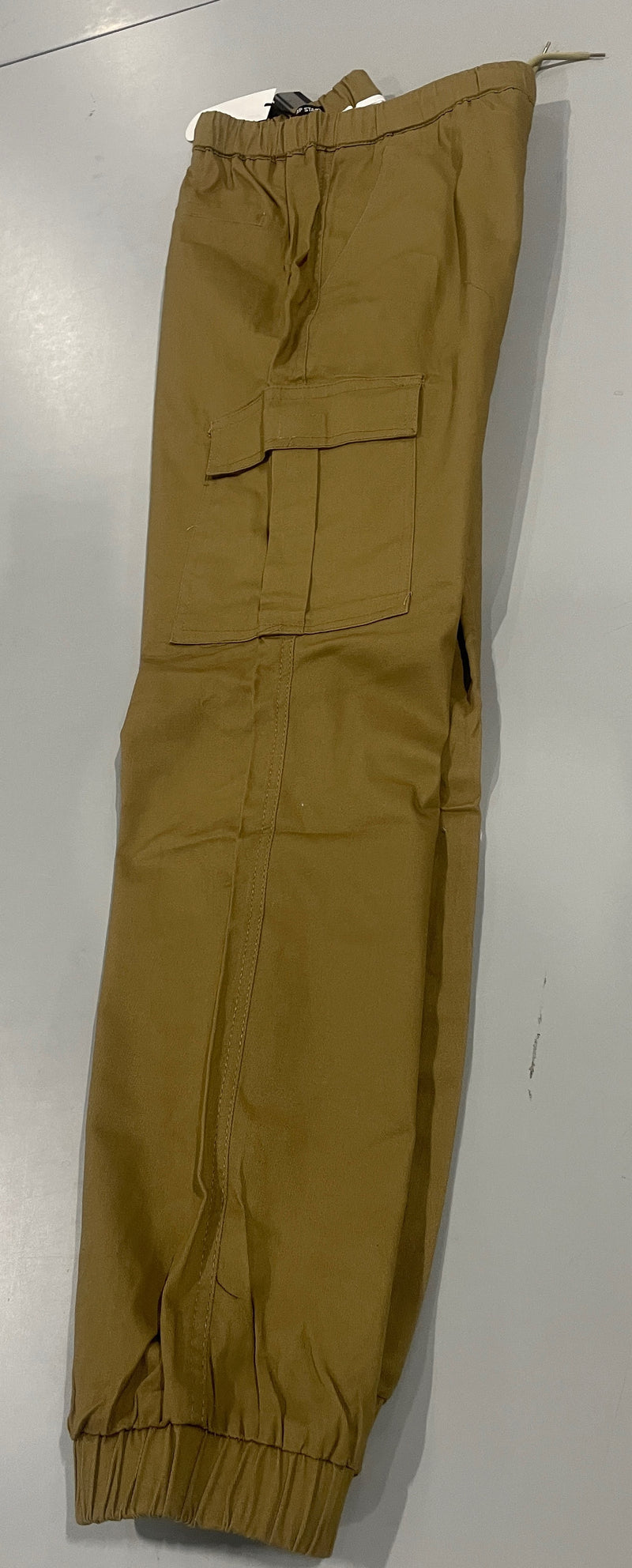 JUMP START FLEX COMFORT PANTS CARGO 4 WAY STRETCH MENS - SIZE : L - DARK KHAKI - Brand New