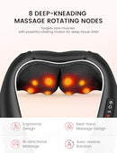 RIKE SHIATSU NECK MASSAGER WITH HEAT HSA ELECTRIC BACK MASSAGER PAIN REL - BLK - Like New