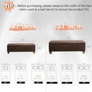 UDAX 41" Storage Ottoman, Storage Bench with Safety Hinge, B09CYHS55K - Brown - Brand New