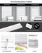 LazBlinds 2-inch Cordless Faux Wood Blinds with Royal Valance - White - Like New