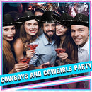 Tisancy 30 Pack LED Lights Cowboy Cowgirl Hat Flashing LED Lights Cowgirl Hat - Brand New