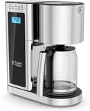 Russell Hobbs CM8100BKR Glass Series 8-Cup Coffeemaker - Black/Stainless Steel - Like New