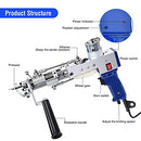 VEHIPA TUFTING GUN CUT PILE AND LOOP PILE 2 IN 1 ELECTRIC RUG GUN MACHINE BLUE - Like New