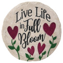 Live Life Full Bloom Stepping Stone