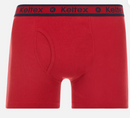 KELTEX® MEN'S COTTON BOXER BRIEFS 3 PACK - SIZE: MEN L- BLACK/GRAY/RED - Brand New