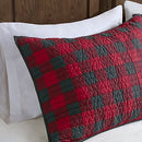 Woolrich Reversible Quilt Set, Bedding Set, King/Cal King - Buffalo Check Red - Like New