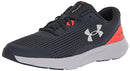 Under Armour Men's Surge 3 Running Shoe Downpour Gray/After Burn/White Size 10 - Like New
