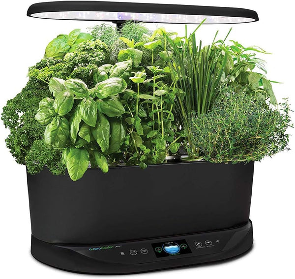 AeroGarden Bounty - Indoor Garden with LED Grow Light - Black Like New