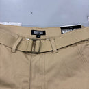 GALAXY BY HARVIC MEN'S RIPSTOP CARGO SHORTS WITH BELT - SIZE: 30 - KHAKI - Brand New