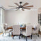 PARROT UNCLE 60" FARMHOUSE INTEGRATED LED WINDMILL CEILING FAN OIL-RUBBED BRONZE - Like New