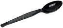 Dixie 6" Heavy Weight Polystyrene Teaspoon, 1,000 count TH517 - Black - Brand New