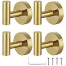 HOMAGIC TOWEL HOOKS BATHROOM COAT HOOK ROBE HOOK STAINLESS HEAVY DUTY - GOLD - Like New