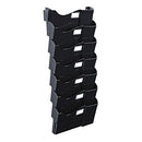 UNIVERSAL GRANDE CENTRAL FILING SYSTEM SEVEN POCKET WALL MOUNT PLASTIC - BLACK - Like New
