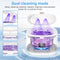 VIVIZEN ULTRASONIC RETAINER CLEANER SONIC DENTAL CLEANING POD SJ-W7-WHT - White - Like New