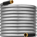 RULOYIU 100 FT STAINLESS STEEL GARDEN HOSE 2025 UPGRADED METAL WATER HOSES - Like New