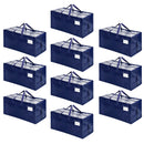VENO 10 Pack Heavy Duty Moving Bags with Backpack Straps, Zippers & Handles - Brand New