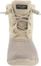 SPERRY WOMEN'S SALTWATER WINTER LUX BOOTS - SIZE: WOMEN 8 - IVORY - Like New