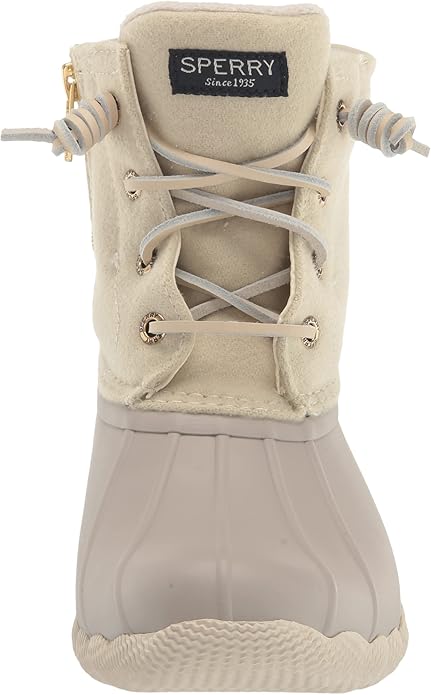 SPERRY WOMEN'S SALTWATER WINTER LUX BOOTS - SIZE: WOMEN 8 - IVORY - Like New