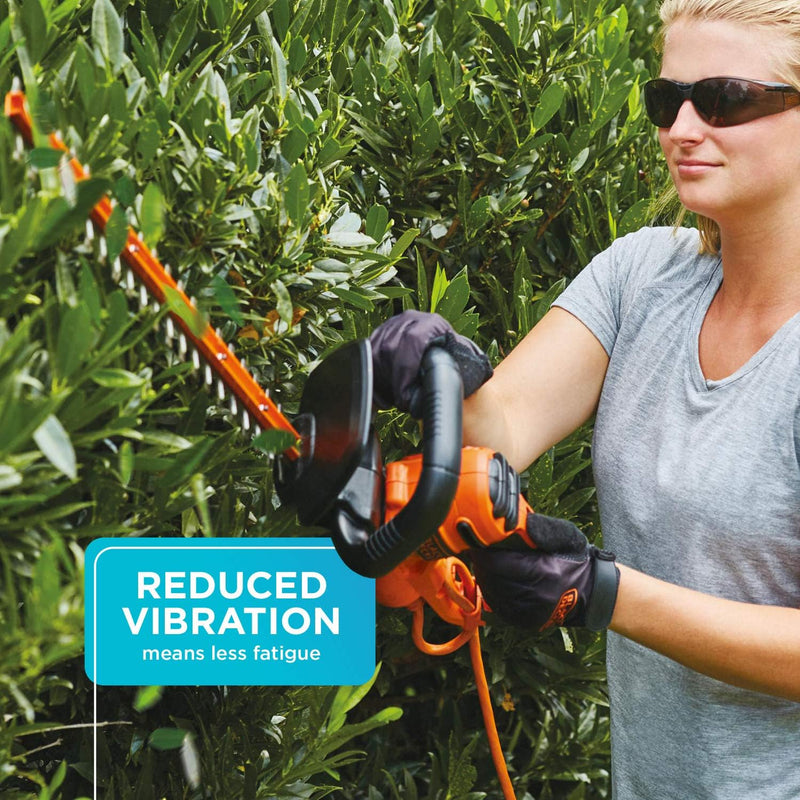 BLACK + DECKER 18-Inch Electric Hedge Trimmer BEHT200 - Orange - Like New