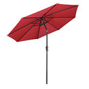 YESCOM 10FT UV50+ 3000PA OUTDOOR TABLE PATIO UMBRELLA CRANK TILT 07UMB048-10FTAL - Like New