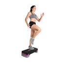 Tone Fitness Aerobic Step Platform Exercise Step Full Compact Sizes - Black/Pink - Like New