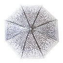 Auto Open 52" Arc Fashion Print Bubble Stick Umbrella, B0CV4X69HD - Clear - Brand New