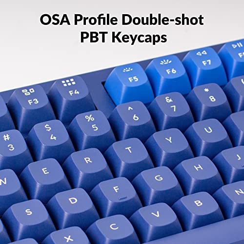 KEYCHRON Q3 RGB TENKEYLESS LAYOUT 87-KEY MACRO HOTSWAPPABLE WIRED - NAVY BLUE - Like New
