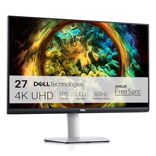 DELL MONITOR 27" UHD IPS HDMI DisplayPort VESA Certified S2721QS - SILVER - Like New