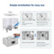 DEEPWAVE 6L HUMIDIFIERS FOR BEDROOM, ULTRASONIC COOL MIST BK-888-1.WHITE Like New