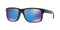 009102 OAKLEY MEN'S HOLBROOK SQUARE SUNGLASSES POLISHED BLACK/PRIZM SAPPHIRE - Like New