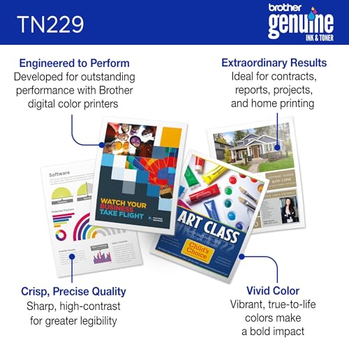 CANNON BROTHER GENUINE TN229M MAGENTA STANDARD YIELD PRINTER TONER CARTRIDGE E - Brand New
