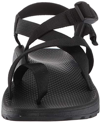 J107364W CHACO WOMEN Z/CLOUD 2 SANDAL WIDE SIZE 8W SOLID BLACK Like New