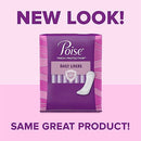 POISE DAILY INCONTINENCE PANTY LINERS, VERY LIGHT ABSORBENCY, LONG, 44 COUNT - Brand New