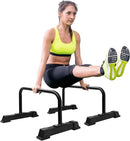 Yes4All Non-slip Steel Push Up Stand Parallel Bars Parallettes Rubber Feet Black - Brand New