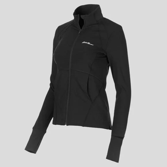 EDDIE BAUER WOMEN'S FULL ZIP JACKET - SIZE XS - BLACK - Like New