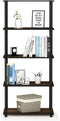 Furinno Turn-N-Tube 5-Tier Multipurpose Shelf 17091CWN/BK - Walnut/Black - Like New