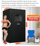 X-VCAK PORTABLE STEAM SAUNA PORTABLE SAUNA 4 HOME 9 LEVELS W/ - Scratch & Dent