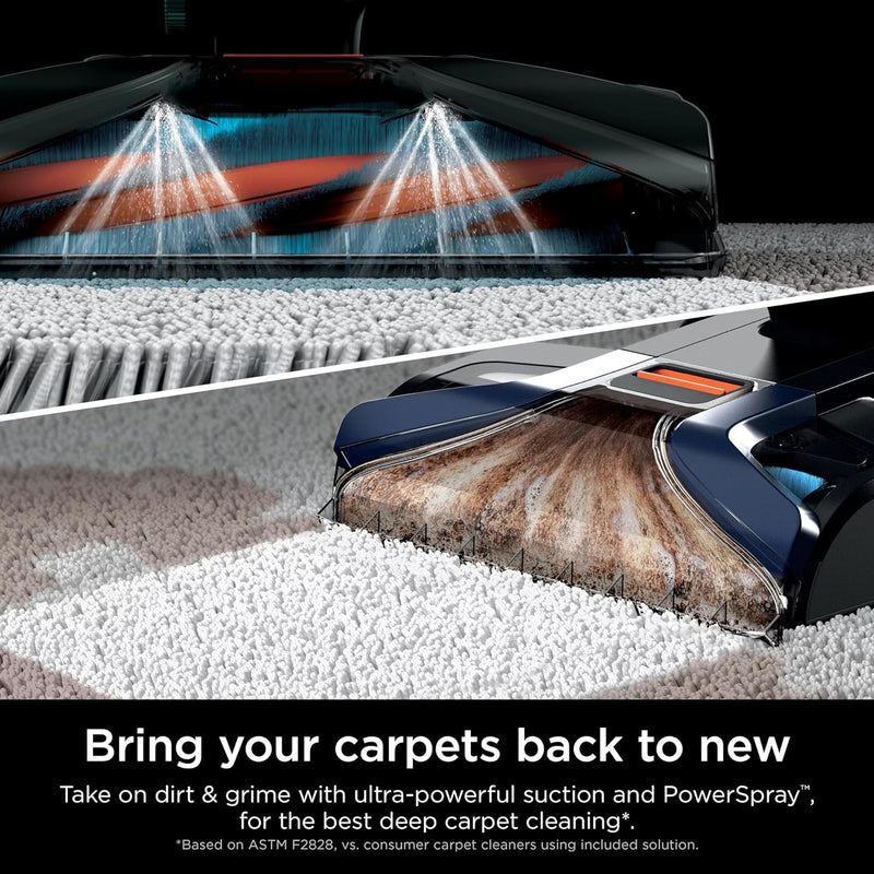 Shark R-EX200 CarpetXpert with Stain Striker, Upright Carpet, Area Rug - Navy - Like New